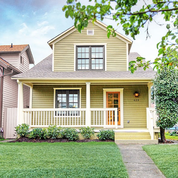 Cute first home for a first-time homebuyer home loan with CCCU credit union.