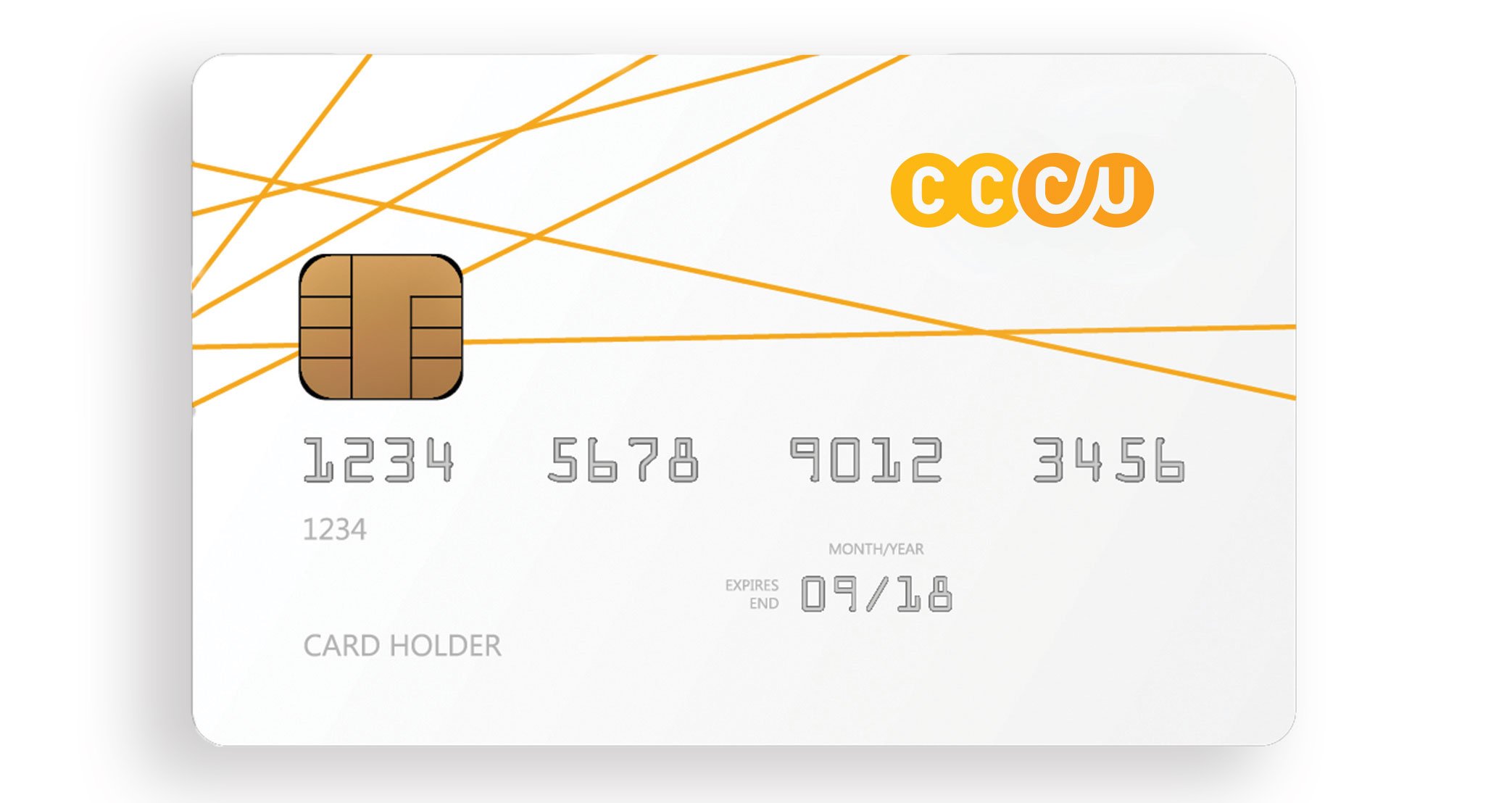 Photo of the CCCU debit card.