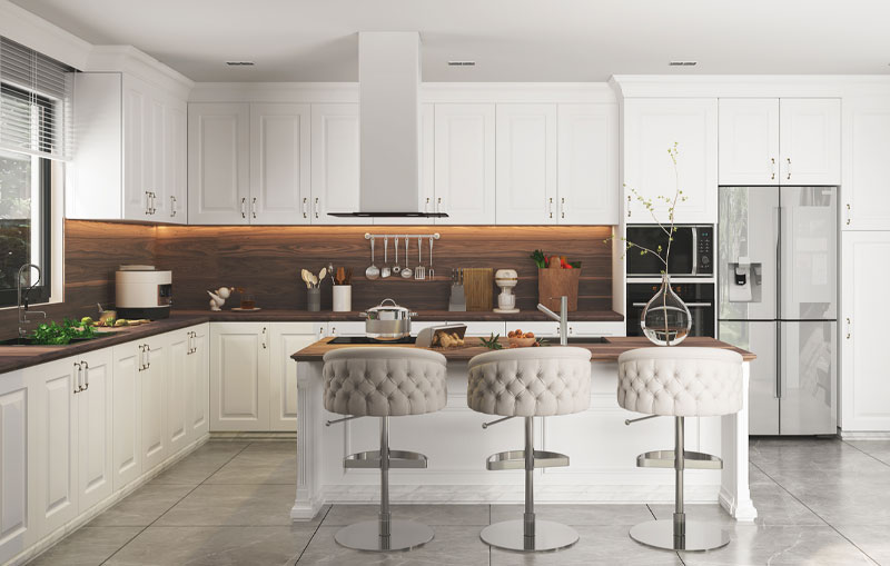 New-white-cabinets-and-wood-countertops-complete-this-beautiful-kitchen-home-improvement-project.